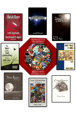 MariJo Moore – collage of books